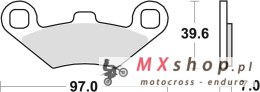 TRW ZF KLOCKI HAMULCOWE KH159 SINTER OFFROAD POLARIS SPORTSMAN 400 98-, SCRAMBLER 500 01-10, SPORTSMAN 700 / 800 07-09, PRZÓD/TY