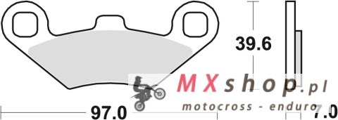 TRW ZF KLOCKI HAMULCOWE KH159 SINTER OFFROAD POLARIS SPORTSMAN 400 98-, SCRAMBLER 500 01-10, SPORTSMAN 700 / 800 07-09, PRZÓD/TY TRW ZF KLOCKI HAMULCOWE KH159 SINTER OFFROAD POLARIS SPORTSMAN 400 98-, SCRAMBLER 500 01-10, SPORTSMAN 700 / 800 07-09, PRZÓD/TY