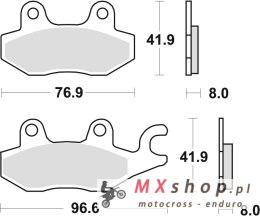 TRW ZF KLOCKI HAMULCOWE KH165 SINTER OFFROAD HONDA NSR 50 93-96, CB 125F 14-16, KAWASAKI EX 250 07-17, KLF 300 89-07, SUZUKI DR 
