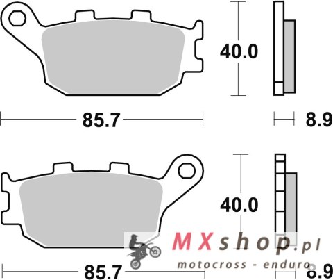 TRW ZF KLOCKI HAMULCOWE KH174 ORGANIC HONDA CBF 500 04-08, CB 600 HORNET 98-15, CBF 600 04-13, CBR / RR 600 91-07, NC 700 / 750 TRW ZF KLOCKI HAMULCOWE KH174 ORGANIC HONDA CBF 500 04-08, CB 600 HORNET 98-15, CBF 600 04-13, CBR / RR 600 91-07, NC 700 / 750