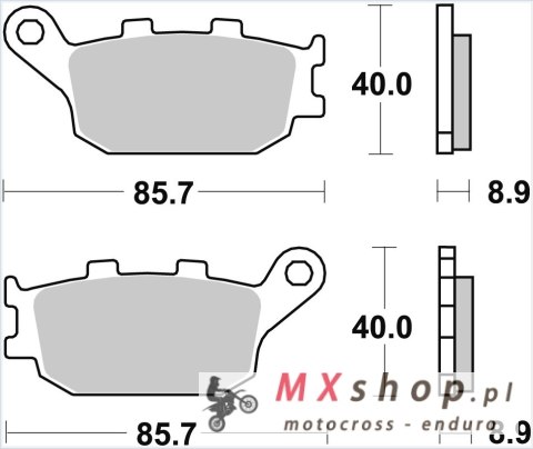 TRW ZF KLOCKI HAMULCOWE KH174 SINTER STREET HONDA CBF 500 04-08, CB 600 HORNET 98-15, CBF 600 04-13, CBR / RR 600 91-07, NC 700 TRW ZF KLOCKI HAMULCOWE KH174 SINTER STREET HONDA CBF 500 04-08, CB 600 HORNET 98-15, CBF 600 04-13, CBR / RR 600 91-07, NC 700