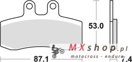 TRW ZF KLOCKI HAMULCOWE KH177 ORGANIC APRILIA PEGASO 650 91-96, PRZÓD (PROMOCJA)