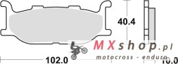 TRW ZF KLOCKI HAMULCOWE KH179 SINTER STREET YAMAHA XV 535 95-98, XJ 600 92-97, XVS 650 97-07, XJ 900 95-03, XV 1100 94-98, XV 16