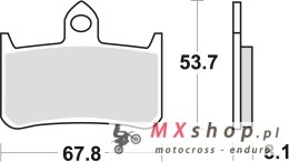 TRW ZF KLOCKI HAMULCOWE KH187 ORGANIC HONDA RVF 750 94-97, CB 900 HORNET 02-06, CB 1300 X4 97-99, KAWASAKI KLR 250 82-84, PRZÓD 