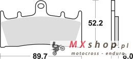 TRW ZF KLOCKI HAMULCOWE KH188 ORGANIC KAWASAKI ZX9R 96-01, ZRX 1100 / 1200 96-06, VN 1500 02-03, VN 1600 04-08, SUZUKI GSF 1200 