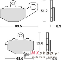 TRW ZF KLOCKI HAMULCOWE KH192 SINTER STREET KAWASAKI ZX6R 600 94-16, ZX6R 636 02-06, ER6 06-16, VERSYS 650 07-14, Z 750 04-06, Z