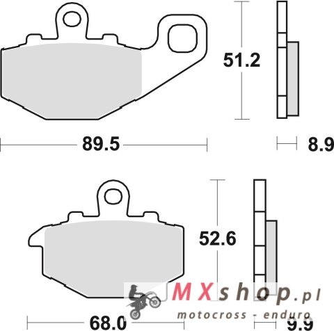 TRW ZF KLOCKI HAMULCOWE KH192 SINTER STREET KAWASAKI ZX6R 600 94-16, ZX6R 636 02-06, ER6 06-16, VERSYS 650 07-14, Z 750 04-06, Z TRW ZF KLOCKI HAMULCOWE KH192 SINTER STREET KAWASAKI ZX6R 600 94-16, ZX6R 636 02-06, ER6 06-16, VERSYS 650 07-14, Z 750 04-06, Z