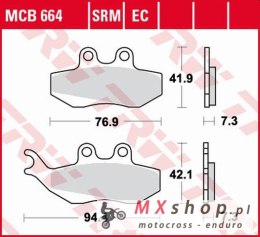 TRW ZF KLOCKI HAMULCOWE KH194 ORGANIC APRILIA RS 50 99-10, RX 50 95-06, PEGASO 125 92-95, RX 125 92-99, PRZÓD (PROMOCJA)