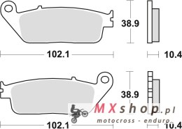 TRW ZF KLOCKI HAMULCOWE KH196 ORGANIC HONDA CBR 1000F, 90-92 ST 1100 90-95, YAMAHA MT-01 05-12, TYŁ