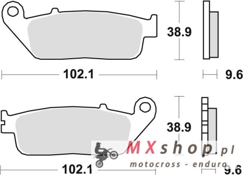 TRW ZF KLOCKI HAMULCOWE KH196 SINTER STREET CBF 500 '13-, CBF 650 '14-, VT 750 97-14, CBF 1000 06-16, XLV 600 TRANSALP 94-96, PR TRW ZF KLOCKI HAMULCOWE KH196 SINTER STREET CBF 500 '13-, CBF 650 '14-, VT 750 97-14, CBF 1000 06-16, XLV 600 TRANSALP 94-96, PR