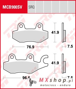 TRW ZF KLOCKI HAMULCOWE KH197 KAWASAKI 250 R NINJA / 400 NINJA 18-19, Z 400 19-, PRZÓD (PROMOCJA)