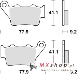 TRW ZF KLOCKI HAMULCOWE KH208 ORGANIC APRILIA PEGASO 650 01-10, ETV 1200 CAPONORD 13-17, HONDA NX 650 DOMINATOR 95-01, YAMAHA MT