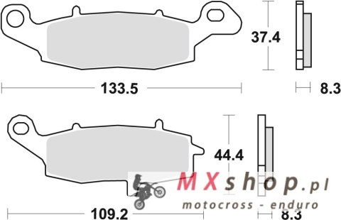 TRW ZF KLOCKI HAMULCOWE KH229 ORGANIC KAWASAKI ER5 01-06, ER6 06-16, VERSYS 650 07-09, KLR 650 95-04, Z 750 04-06, ZR7 99-04, VN TRW ZF KLOCKI HAMULCOWE KH229 ORGANIC KAWASAKI ER5 01-06, ER6 06-16, VERSYS 650 07-09, KLR 650 95-04, Z 750 04-06, ZR7 99-04, VN