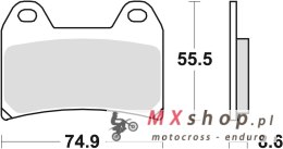 TRW ZF KLOCKI HAMULCOWE KH244 ORGANIC APRILIA PEGASO 650 05-10, BMW F 800 GT /R / S / ST 08-16, KTM 790 ADV '19-, 1090 ADV '17-,