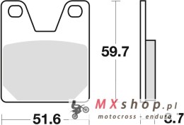 TRW ZF KLOCKI HAMULCOWE KH267 ORGANIC YAMAHA YZF 750 99-01 R1 98-99, TYŁ (PROMOCJA)
