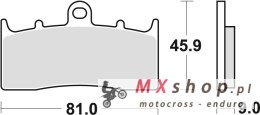TRW ZF KLOCKI HAMULCOWE KH294 ORGANIC BMW R 1100 S 01-05, R 1150 GS / ADV / R / RS 00-06, K 1200 LT 00-09 R 1200 C / CL 00-05, P