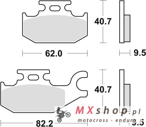 TRW ZF KLOCKI HAMULCOWE KH307 SINTER OFFROAD CAN-AM OUTLANDER 500 07-12 DS 650 01-07 OUTLANDER 650 / 800 07-12, YAMAHA YFM 400 0 TRW ZF KLOCKI HAMULCOWE KH307 SINTER OFFROAD CAN-AM OUTLANDER 500 07-12 DS 650 01-07 OUTLANDER 650 / 800 07-12, YAMAHA YFM 400 0