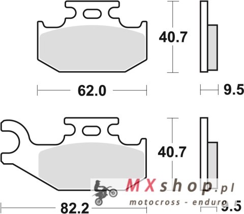 TRW ZF KLOCKI HAMULCOWE KH317 SINTER OFFROAD SUZUKI LTF 500 03-04, YAMAHA YXR 660 04-06 YFM 700 RAPTOR 06-, TYŁ TRW ZF KLOCKI HAMULCOWE KH317 SINTER OFFROAD SUZUKI LTF 500 03-04, YAMAHA YXR 660 04-06 YFM 700 RAPTOR 06-, TYŁ