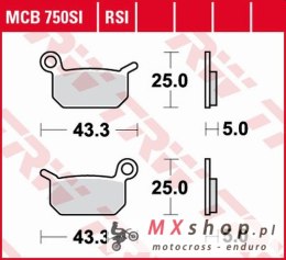 TRW ZF KLOCKI HAMULCOWE KH325 SINTER OFFROAD KTM SXE -5 ELECTRIC 19- SX 50 09-, SX 65 04-08, HUSQVARNA EE-5 19-, CR 50 06-, SM 5