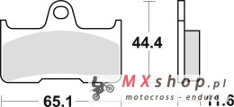 TRW ZF KLOCKI HAMULCOWE KH344 SINTER OFFROAD YAMAHA YFM 660 02-08, TYŁ