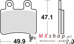 TRW ZF KLOCKI HAMULCOWE KH350 ORGANIC YAMAHA DT 50 02-08, XT 125 05-12, PRZÓD/TYŁ