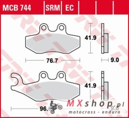 TRW ZF KLOCKI HAMULCOWE KH353 ORGANIC APRILIA SPORTCITY 50 / 125 05-13, PEUGEOT CITYSTAR 50 14-, PIAGGIO FLY 50 05-12, VESPA GTS