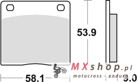 TRW ZF KLOCKI HAMULCOWE KH36 ORGANIC KAWASAKI Z 1000 / Z1 77-81, ZG 1300 84-89, SUZUKI GS 550 79-82, GS 750 77-79, GSX 750 80-87 TRW ZF KLOCKI HAMULCOWE KH36 ORGANIC KAWASAKI Z 1000 / Z1 77-81, ZG 1300 84-89, SUZUKI GS 550 79-82, GS 750 77-79, GSX 750 80-87