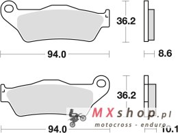 TRW ZF KLOCKI HAMULCOWE KH363 SINTER STREET BMW R1100GS/R/RT/S 99-05 R1150GS/ADV/R/RS/RT 99-06 K1200GT/R/S 05-09 R1200C 98-05 R1