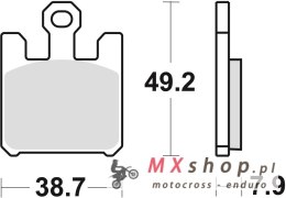 TRW ZF KLOCKI HAMULCOWE KH369 SINTER STREET KAWASAKI ZX6RR 03-06, ZX6R 636 03-06, PRZÓD (PROMOCJA)