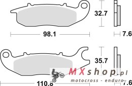 TRW ZF KLOCKI HAMULCOWE KH375 ORGANIC HONDA CBF 125 09-16, CBR 125 04-17, PRZÓD