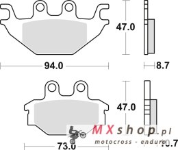 TRW ZF KLOCKI HAMULCOWE KH377 SINTER OFFROAD CAN-AM DS 250 08-15, KAWASAKI KVF 300 13-, PRZÓD/TYŁ