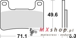 TRW ZF KLOCKI HAMULCOWE KH379 SINTER STREET KAWASAKI Z 900 18-, KLZ 1000 19-, H2 18-, Z 1000 10-, ZX10R 08-15, SUZUKI GSXR 600 /