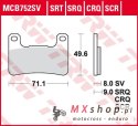 TRW ZF KLOCKI HAMULCOWE KH379 SINTER STREET KAWASAKI Z 900 18-, KLZ 1000 19-, H2 18-, Z 1000 10-, ZX10R 08-15, SUZUKI GSXR 600 /
