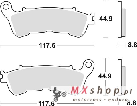 TRW ZF KLOCKI HAMULCOWE KH388 SINTER STREET HONDA CBF 500 04-08, CBF 600 04-15, NT 700 V 06-13, XL 700 V 08-13, XL 1000 V 04-13, TRW ZF KLOCKI HAMULCOWE KH388 SINTER STREET HONDA CBF 500 04-08, CBF 600 04-15, NT 700 V 06-13, XL 700 V 08-13, XL 1000 V 04-13,