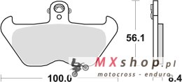 TRW ZF KLOCKI HAMULCOWE KH407 KH246 ORGANIC BMW K1 88-93, K 100 89-92, R 1100 GS / R / RS / RT / S / ST 93-06, R 1150 GS 99-01 K