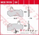 TRW ZF KLOCKI HAMULCOWE KH409 SINTER STREET HARLEY-DAVIDSON 1130 / 1250 / 1584 / 1690 / 1750 / 1800 / 1870 / 1923 06-21,TYŁ