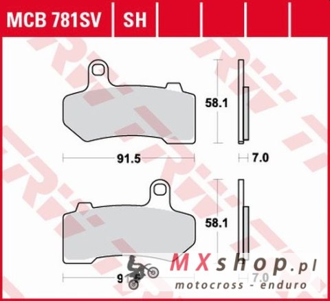 TRW ZF KLOCKI HAMULCOWE KH409 SINTER STREET HARLEY-DAVIDSON 1130 / 1250 / 1584 / 1690 / 1750 / 1800 / 1870 / 1923 06-21,TYŁ TRW ZF KLOCKI HAMULCOWE KH409 SINTER STREET HARLEY-DAVIDSON 1130 / 1250 / 1584 / 1690 / 1750 / 1800 / 1870 / 1923 06-21,TYŁ