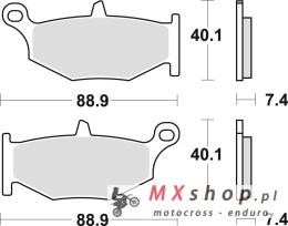 TRW ZF KLOCKI HAMULCOWE KH419 SINTER STREET SUZUKI GSR / GSXR 600 06-10, GSXR 750 06-10, DL 1000 14-, B-KING 1300 07-10, GSX 130