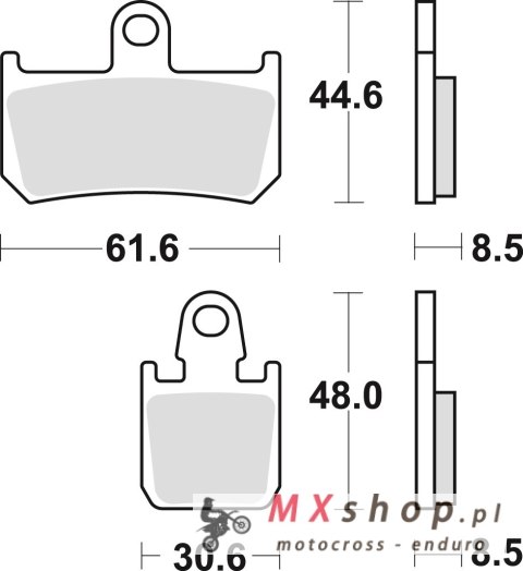 TRW ZF KLOCKI HAMULCOWE KH442/4 SINTER STREET YAMAHA R1 06-14, MT-01 05-12, XV 1700 09-16, PRZÓD TRW ZF KLOCKI HAMULCOWE KH442/4 SINTER STREET YAMAHA R1 06-14, MT-01 05-12, XV 1700 09-16, PRZÓD