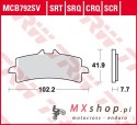 TRW ZF KLOCKI HAMULCOWE KH447 SINTER STREET APRILIA RSV4 09-, DUCATI V4 PANIGALE 18-, PANIGALE 1299 15-, KAWASAKI H2 15-, ZX10R 