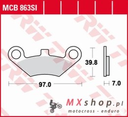 TRW ZF KLOCKI HAMULCOWE KH453 SINTER OFFROAD QUADZILLA 500 06-, PRZÓD, CF MOTO 500