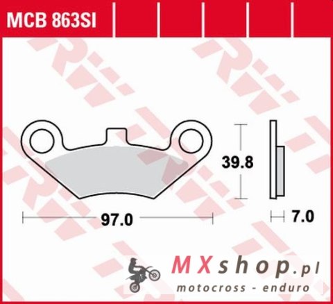 TRW ZF KLOCKI HAMULCOWE KH453 SINTER OFFROAD QUADZILLA 500 06-, PRZÓD, CF MOTO 500 TRW ZF KLOCKI HAMULCOWE KH453 SINTER OFFROAD QUADZILLA 500 06-, PRZÓD, CF MOTO 500