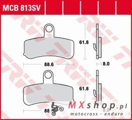 TRW ZF KLOCKI HAMULCOWE KH457 SINTER STREET HARLEY-DAVIDSON 1584 / 1690 / 1750 / 1800 08-17, PRZÓD