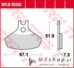 TRW ZF KLOCKI HAMULCOWE KH468 SINTER OFFROAD CAN-AM DS. 450 08-15, PRZÓD (PROMOCJA)