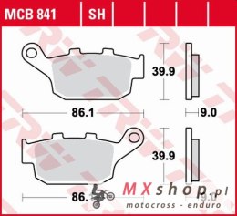 TRW ZF KLOCKI HAMULCOWE KH496 ORGANIC HONDA CBF 500 / CB500 X / CBR500 13-, CB 650 F / CBR 600 14-, NC 750 14-, KAWASAKI VERSYS 