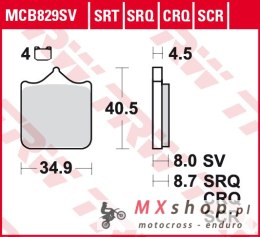 TRW ZF KLOCKI HAMULCOWE KH499/4 SINTER STREET BMW S 1000 RR 09-, PRZÓD
