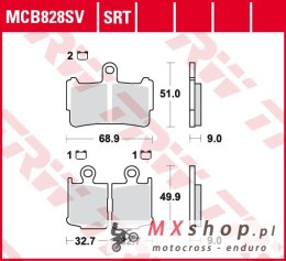 TRW ZF KLOCKI HAMULCOWE KH499/4 SINTER STREET HONDA VFR 1200 10-16, PRZÓD