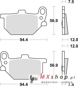 TRW ZF KLOCKI HAMULCOWE KH61 ORGANIC YAMAHA XS / XV 750 80-82, XS 850 82, PRZÓD (PROMOCJA)