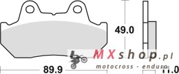 TRW ZF KLOCKI HAMULCOWE KH69/3 SINTER STREET HONDA CBR 600 / XL 600 V 87-90, CX 650 / TURBO 83-85, CB 750 / CB 900 BOLDOR 81-83,