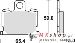 TRW ZF KLOCKI HAMULCOWE KH70 ORGANIC YAMAHA XJ 550 81-82, XJ 750 82-85, XV 1000 83-85, XS 1100 81-82 PRZÓD (PROMOCJA)